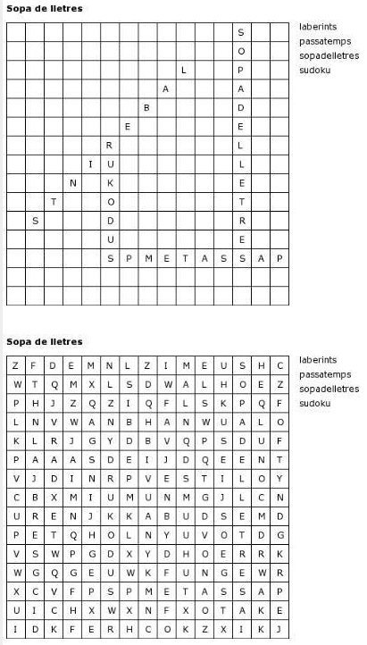 Exemple de solucio Exemple de solucio